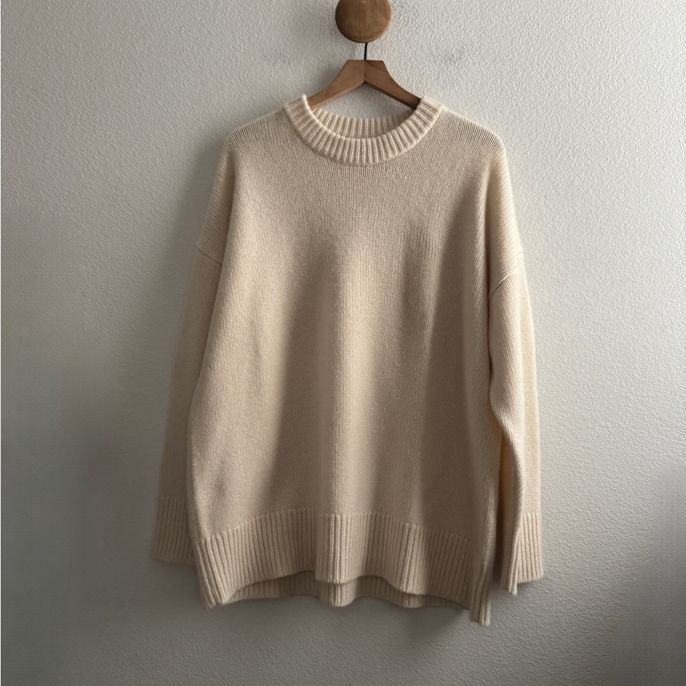 CO Collection 100% Cashmere Boyfriend Sweater - Large